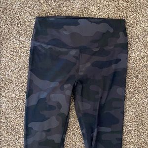 Glyder Black Camouflage Athletic Yoga Leggings